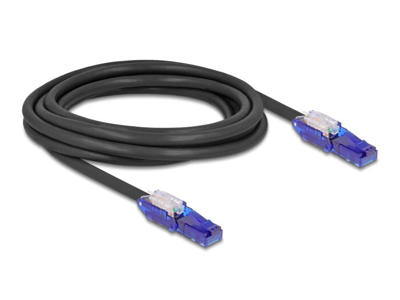 DeLOCK 80928 netværkskabel Sort, Violet 3 m Cat6 U/UTP (UTP)