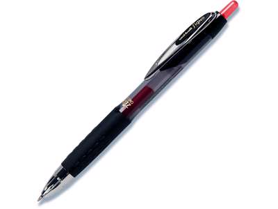 Rollerball pen, 0.5 mm, 0.3 mm, Rød, uni-ball Signo Micro UMN-207-40