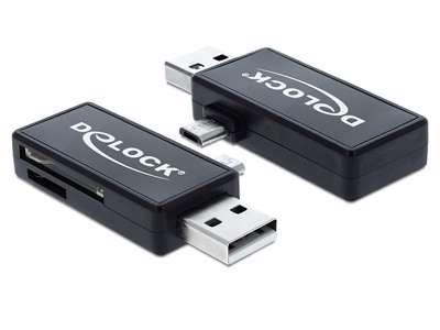 DeLOCK 91731 kortlæser USB 2.0 Sort