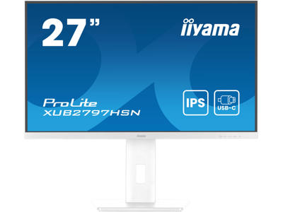 iiyama ProLite XUB2797HSN-W2 computerskærm 68,6 cm (27") 1920 x 1080 pixel Fuld HD LED Hvid