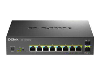 D-Link DMS-1250-10SPL Administreret 2.5G Ethernet (100/1000/2500) Strøm over Ethernet (PoE) Sort