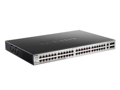 D-Link DGS-3130-54TS Administreret L3 Gigabit Ethernet (10/100/1000) Sort, Grå