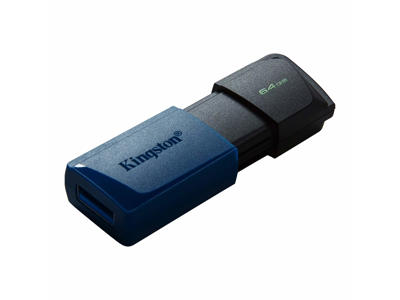 Kingston Technology DataTraveler 64 GB USB 3.2 Gen 1 Exodia M (sort + blå)