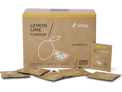 Smagstablet, Til vand, Lemon Lime, 0.4g, 100 stk, Retap