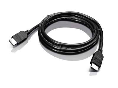 Lenovo 2.0m HDMI HDMI-kabel 2 m HDMI Type A (Standard) Sort