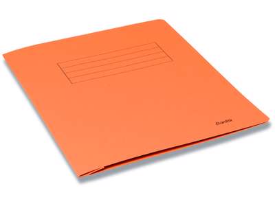 Kartonmappe, Med split og overligger, A4, Orange, Bantex 