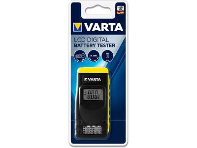 Batteritester LCD digital, Varta