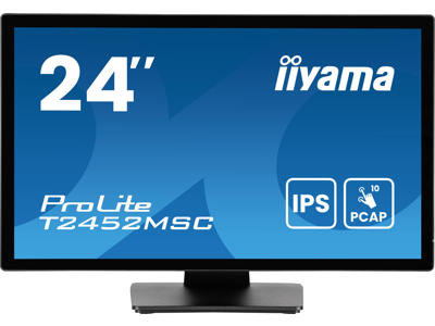 iiyama ProLite T2452MSC-B1AG computerskærm 60,5 cm (23.8") 1920 x 1080 pixel Fuld HD LED Berøringsskærm Sort