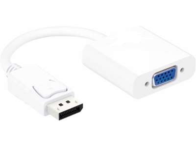 Microconnect DPVGA15CMW videokabel adapter 0,15 m VGA (D-Sub) DisplayPort Hvid