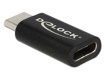 DeLOCK 65697 kabel kønsskifter USB Type-C Sort