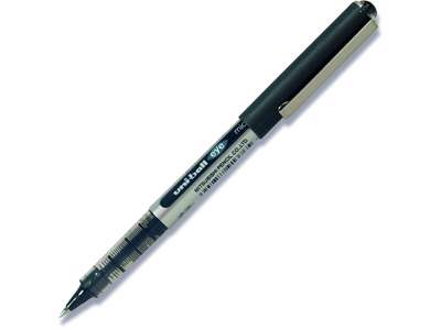 Rollerball pen, 0.5 mm, 0.2 mm, Sort, uni-ball Eye Micro UB-150-46