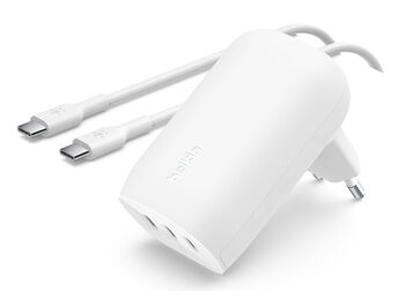 Belkin WCC002VFWH oplader til mobil enhed Laptop, Smartphone, Tablet Hvid Vekselstrøm Hurtig opladning Indendørs