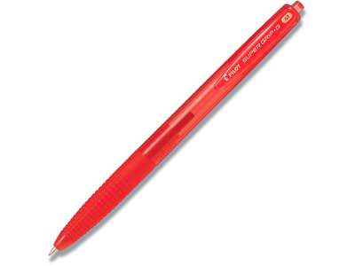 Kuglepen, 1.0 mm, 0.27 mm, Rød, Pilot Super Grip G Medium BPGG-8R-M-R