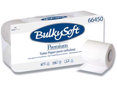 Toiletpapir, Udvendig oprulning, 2 lag, 96 ruller, Bulky Soft Premium 