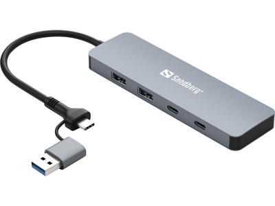 Sandberg USB-C/A to 2xUSB-A+2xUSB-C Hub