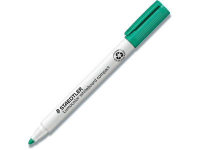 Whiteboard marker, Rund spids, Grøn, 1-2 mm, Staedtler Lumocolor 341