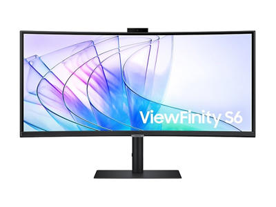 Samsung S65VC computerskærm 86,4 cm (34") 3440 x 1440 pixel UltraWide Quad HD LCD Sort