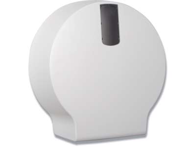 Toiletpapirdispenser, Til midi jumboruller, Udvendig oprulning, Hvid, White Classic Midi