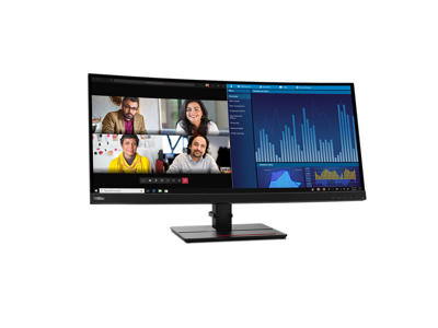 Lenovo ThinkVision P34w-20 LED display 86,7 cm (34.1") 3440 x 1440 pixel Wide Quad HD Sort