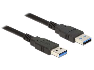 DeLOCK 85059 USB-kabel USB 3.2 Gen 1 (3.1 Gen 1) 0,5 m USB A Sort