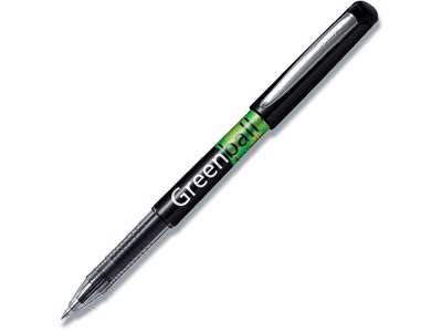 Rollerball pen, 0.7 mm, 0.35 mm, Sort, Pilot Greenball BL-GRB7-BG-B