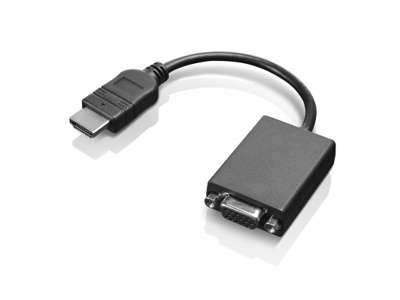 Lenovo HDMI / VGA 0,2 m Sort