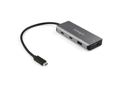 StarTech.com HB31C2A2CB interface hub USB 3.2 Gen 2 (3.1 Gen 2) Type-C 10000 Mbit/s Sort, Grå