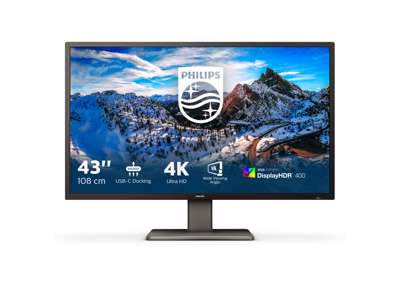 Philips P Line 439P1/00 LED display 108 cm (42.5") 3840 x 2160 pixel 4K Ultra HD Sort