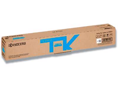 Toner, TK-8115C, Cyan-blå, 6.000 sider, Kyocera 