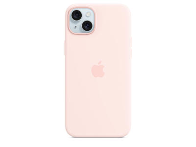 Apple Cover MagSafe-kompatibilitet silicone Lys pink til iPhone 15 Plus