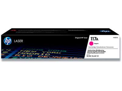 Toner, 117A, Magenta-rød, 700 sider, HP W2073A