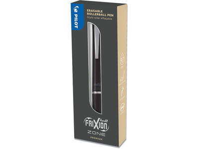 Rollerball gelpen, 0.7 mm, 0.35 mm, Sort, Hylster: Sort, Pilot FriXion Ball Zone Gaveæske PCA435969