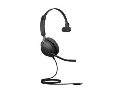 Jabra 24089-889-899 hovedtelefoner/headset Ledningsført Kontor/Callcenter USB Type-C Sort