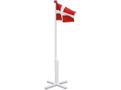 Flagstang med flag 150cm