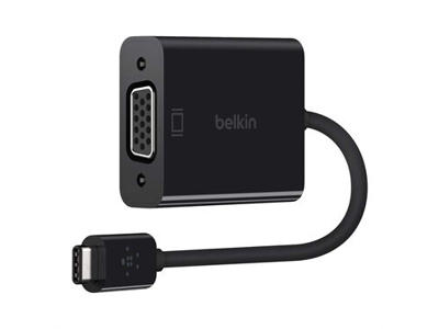 Belkin USB-C\VGA USB grafisk adapter Sort