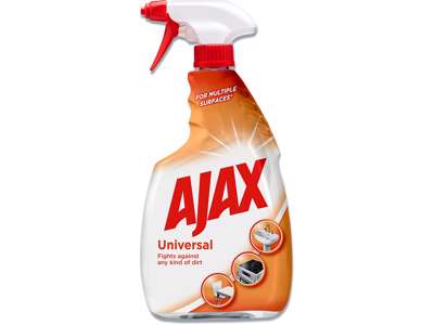 Universalrengøring, Klar-til-brug, Uden farve, Med parfume, 750 ml, Ajax Respects Surfaces