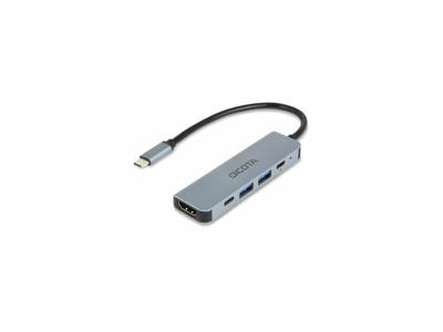 DICOTA D32060 interface hub USB Type-C Sølv