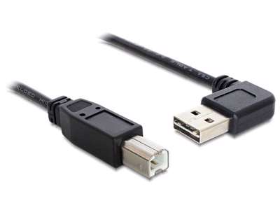 DeLOCK 1m USB 2.0 A - B m/m USB-kabel USB A USB B Sort