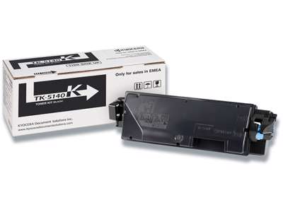 Toner, TK-5140K, Black-sort, 7.000 sider, Kyocera 