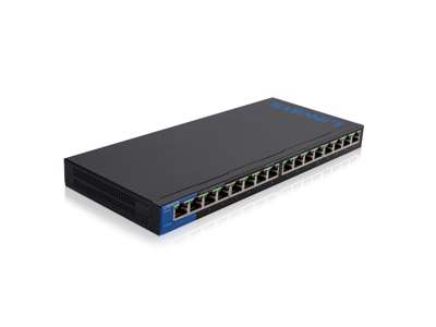 Linksys LGS116 Ikke administreret L2 Gigabit Ethernet (10/100/1000) Sort