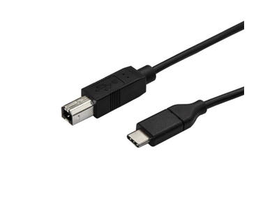 StarTech.com USB2CB3M USB-kabel USB 2.0 3 m USB C USB B Sort