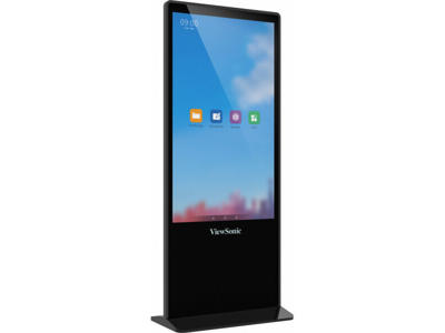 Viewsonic EP5542T skilte display Totem design 139,7 cm (55") LED 450 cd/m² 4K Ultra HD Sort Berøringsskærm Android 8.0