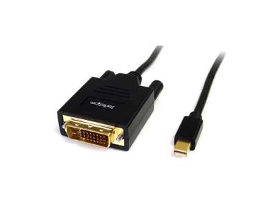 StarTech.com MDP2DVIMM6 videokabel adapter 1,8 m Mini DisplayPort DVI-D Sort