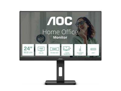 AOC 24P3CV LED display 60,5 cm (23.8") 1920 x 1080 pixel Fuld HD Sort