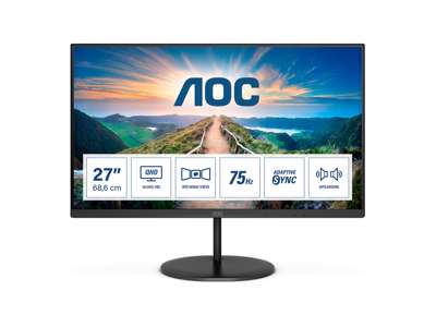 AOC V4 Q27V4EA LED display 68,6 cm (27") 2560 x 1440 pixel 2K Ultra HD Sort