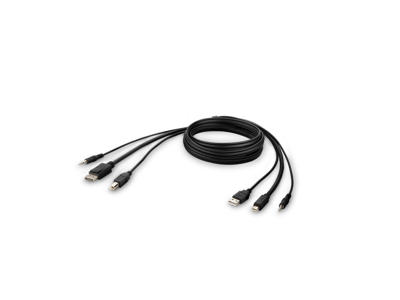 Belkin F1DN1CCBL-MP-6 KVM-kabel Sort 1,8 m