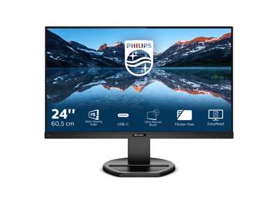 Philips B Line 243B9/00 computerskærm 60,5 cm (23.8") 1920 x 1080 pixel Fuld HD LED Sort