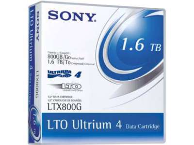 Sony Datacartridge LTO4 800 GB Tomt databånd LTO 1,26 cm