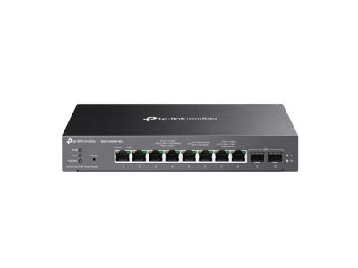 TP-Link Omada SG2210XMP-M2 netværksswitch Administreret L2/L2+ 2.5G Ethernet (100/1000/2500) Strøm over Ethernet (PoE) Bord-/vægmontering Sort