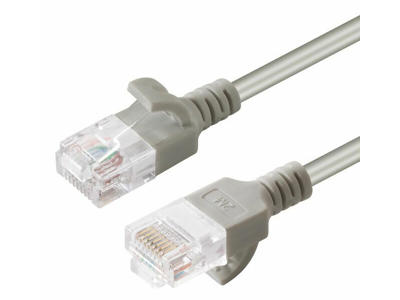 Microconnect V-UTP6A0015-SLIM netværkskabel Grå 0,15 m Cat6a U/UTP (UTP)